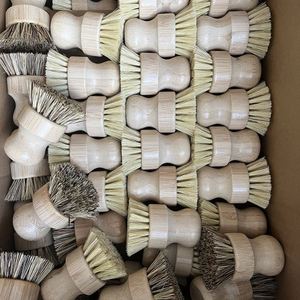 Hot Sale Sisal Dishes <b>Scrub</b> <b>Brush</b> with Bamboo Handle - Product Image 3