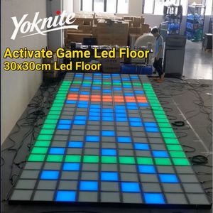 Dalles de sol interactives LED 30x30 sensibles à la pression pour le jeu « Le sol est du lave » et le jeu de grille active - Product Image 3