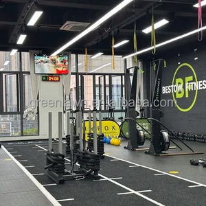 <span class=keywords><strong>Gazon</strong></span> <span class=keywords><strong>synthétique</strong></span> artificiel pour tapis de luge lestée de salle de sport, taille, logo et couleur personnalisables, tapis de fitness pour luge de salle de sport 15mm/20mm - Product Image 5