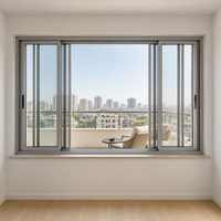 Ventana Corredera JUNYAO de Aleación de Aluminio con Sistema de Cierre Multipunto, Resistente a Tormentas, Seguridad NFRC AS2047 CE Panorama