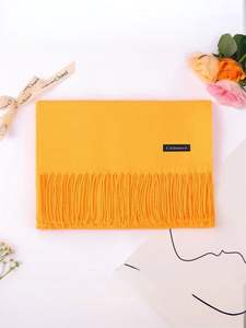 شال صوف باشمينا عتيق من الصوف والشراريب وشتاء طويل 30 * CM للرجال والنساء والبالغين والفتيات - Product Image 3