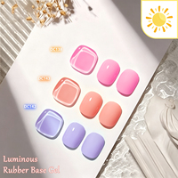 MTSSII Vente Directe d'Usine - Kit de Gel à Ongles Lumineux 3 Couleurs Professionnel Longue Durée Sans TPO ni HEMA