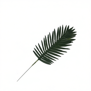 Foglie di Palma Perlacea Artificiali Piccole, Confezione da 12 Pezzi, Decorative per Interni ed Esterni - Product Image 1