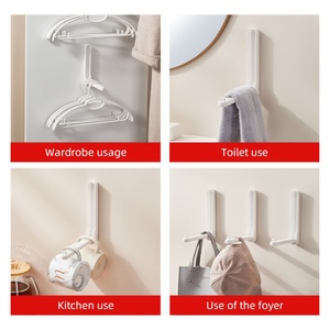 Support pliable en plastique pour cintres de placard, organisateur de rangement pour cintres de buanderie - Product Image 6