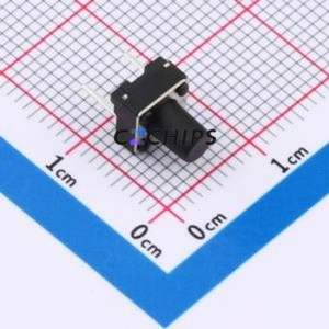 TSA06154-080B332BA Tactile Switch Through hole Component (THT),6.1x6.1mm Switch Single Pole Single Throw Round Button 1.8N 6.1mm - Product Image 1