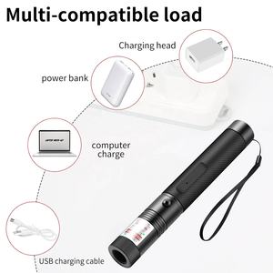 Puntero Láser USB 303 Recargable con Batería Integrada, Luz Verde, Roja y Morada, para Enseñanza - Product Image 5