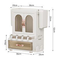 Meuble de cuisine pliable, armoire à épices avec tiroir, organisateur de cuisine pour pots à épices, vaisselle et couteaux
