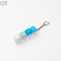 QY clavier casquette Fidget porte-clés jouet bouton pression soulagement du Stress sensoriel doigt exercice clavier clé jouet