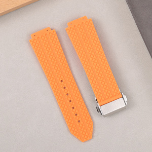 Bracelets de montre en silicone caoutchouc sans logo 26*19*22mm pour <span class=keywords><strong>Hublo</strong></span> Big-bang Sport Diving - Product Image 2