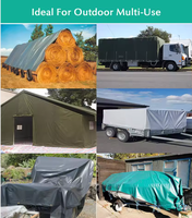 Bâche en tissu composite PP imperméable et résistante aux UV, en polyester, pour la protection des balles de foin agricoles