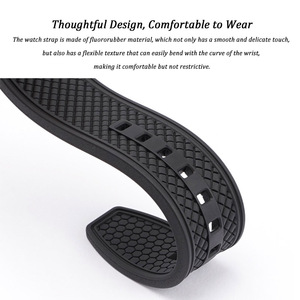 Cinturino in Gomma FKM per Smartwatch, Compatibile con <span class=keywords><strong>Apple</strong></span> <span class=keywords><strong>Watch</strong></span> Serie <span class=keywords><strong>8</strong></span> - Product Image 5