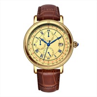 Vente chaude usine personnalisation classique montre automatique pour hommes mouvement squelette mode montres mécaniques