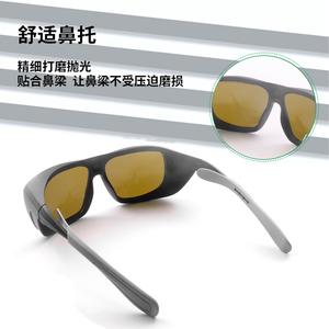 Lunettes de sécurité laser, monture noire, verres de 2,0 mm, transmission de 70 % pour la protection contre les UV et la lumière rouge, fabriquées à Shenzhen - Product Image 4