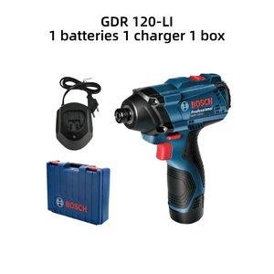 Atornillador <span class=keywords><strong>de</strong></span> <span class=keywords><strong>Impacto</strong></span> <span class=keywords><strong>Bosch</strong></span> GDR120-LI <span class=keywords><strong>de</strong></span> 12V con Batería <span class=keywords><strong>de</strong></span> Litio, Taladro <span class=keywords><strong>de</strong></span> <span class=keywords><strong>Impacto</strong></span> Eléctrico Inalámbrico con 100N.m <span class=keywords><strong>de</strong></span> Torque y Mandril <span class=keywords><strong>de</strong></span> Liberación Rápida <span class=keywords><strong>de</strong></span> 1/4" - Product Image 1
