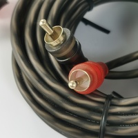 Câble audio à paire torsadée RCA gaine PVC 1 femelle 2 mâles Y adaptateur séparateur pour subwoofer stéréo 1080p tresse Stock disponible