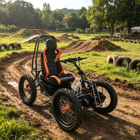 Scooter électrique à 4 roues, véhicule utilitaire pour la ferme, le camping et les voyages en plein air, scooter électrique à 4 roues, tout-terrain robuste