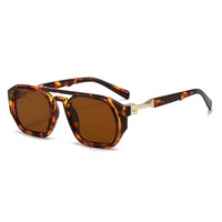 Nouvelles Lunettes de Soleil Pilote Haut de Gamme pour Adultes, Tendance Internet, Protection UV400, Monture Complète, Unisexe, Carrées, Style Européen et Américain, Transfrontalier