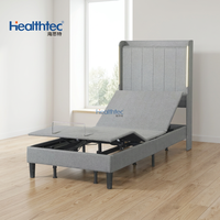 Lit électrique réglable moderne avec cadre en métal, fonctions de massage et d'inclinaison, pour la maison, la chambre, l'hôtel et l'appartement