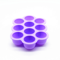 Moule de congélation en silicone réutilisable sans BPA, anti-fuite, 10 compartiments, avec couvercle, pour le stockage du lait maternel et la préparation de repas maison pour bébé