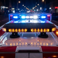 Barre lumineuse led magnétique pour ambulance