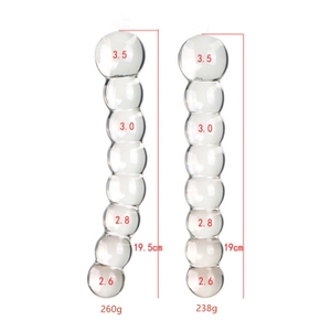 2023 New Glass Dildo <strong>Anal</strong> Beads, Crystal G Spot Stimulation Pleasure Wand Penis <strong>Anal</strong> Sex Toys for Couple Women - Product Image 6