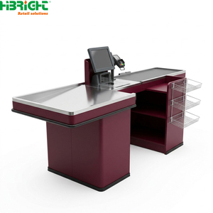 Stainless Steel <b>Checkout</b> <b>Counter</b> Retail Cashier Desk POS Payment Station for Community Store - Product Image 2