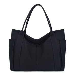 <b>Large</b>-Capacity Durable Foldable Casual <b>Tote</b> <b>Canvas</b> Hand <b>Bag</b> Zipper Closure Polyester Lining Portable Design for Art Students - Product Image 3