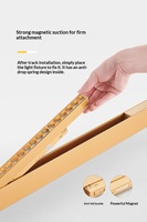 Rail magnétique doré 48V, éclairage de luxe sans système d'éclairage principal, IP20, pour plafond et mur, décoration intérieure de maison et de villa