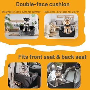 <b>Pet</b> travel <b>carrier</b> with adjustable shoulder straps, booster seat for small dogs and cats - Product Image 3