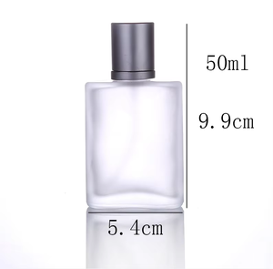 Wholesale Custom Logo 30ml 50ml 100ml Empty Luxury Flat Square Spray Fragrance <b>Bottle</b> Clear Refillable Perfume Glass <b>Bottle</b> - Product Image 6