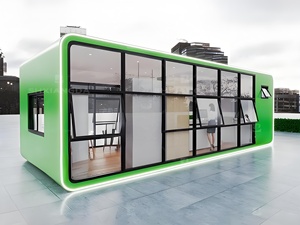 Portable Écologique Préfabriqué Petite Maison En Gros Espace Capsule Hôtel Chambre Utilisation Hôtels Magasins En Acier Villa Déménagement - Product Image 5
