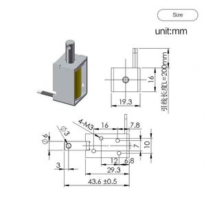 โซลินอยด์แบบเปิดขนาดเล็ก 6 มม. รองรับแรงดันไฟฟ้า 6v 12v 24v แบบดึง-ดัน - Product Image 6