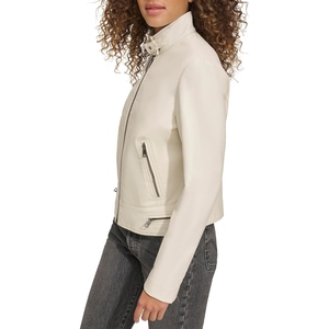 Veste en cuir de serpent tricotée légère, imperméable, douce et confortable, style tendance, pour femme, collection 2026 - Product Image 3