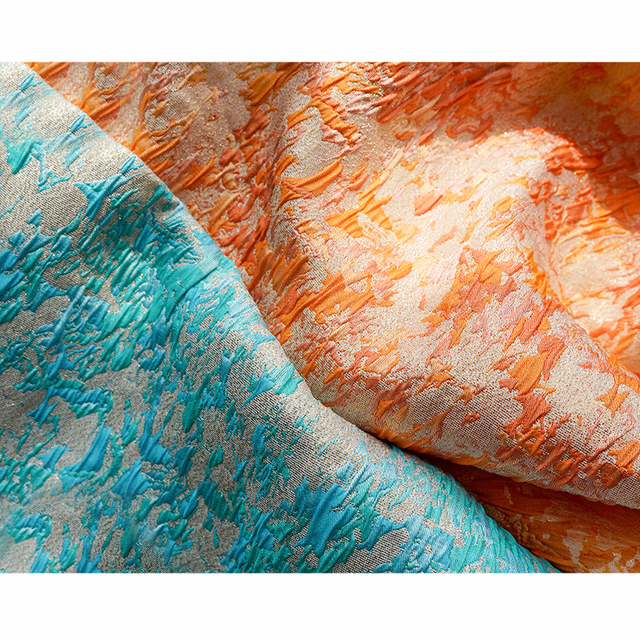 Fashion 2025 High Quality Embroidery Pattern Jacquard Fabric for Clothing