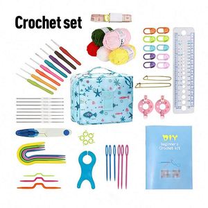 Kit de Crochets Ergonomiques Portables pour Débutants – Outils de Tricot et Accessoires de Tissage DIY au Crochet - Product Image 6