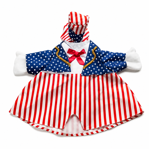 Veranda-Gänse-Dekoration mit Amerikanischer Flagge für den 4. Juli, Unabhängigkeitstag-Kostüm, 250. Jahrestag USA, Garten- und Terrassendekoration - Product Image 5