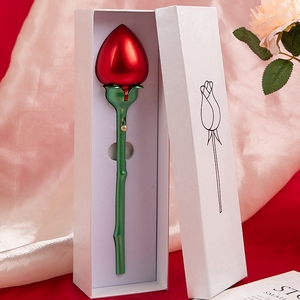 Caja de Anillos de Boda Cuadrada Moderna de Lujo Hecha a Mano, Nuevas Cajas de Regalo para Joyería con Diseño de Rosa - Product Image 1