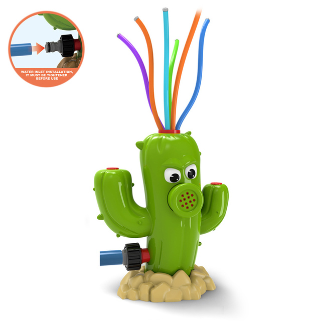 Children Cactus Water Spray Outdoor Summer Toys Splash Water Play Sprinkler Toys