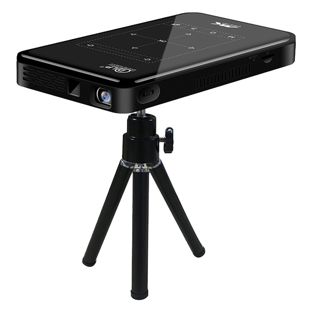 Portable 4K DLP Projector Pico Projector Android 16GB 8G RAM Built-in Battery Multiple Device Connection for Home Education
