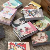 50 adet günlüğü Sticker Scrapbooking Showa hayvanlar planlayıcısı japon çöp dergisi Kawaii dekoratif kırtasiye el sanatları Sticker