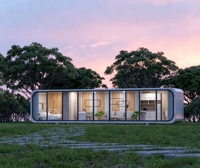 Casa Contenedor Prefabricada de Acero Transpirable, Modelo Apple Cabin, Oficina Modular Moderna, Modelo E70