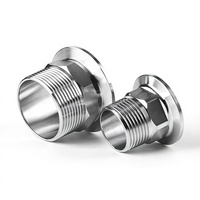 Raccord rapide hexagonal en acier inoxydable sanitaire 304 avec pince à fil externe et connexion femelle à filetage interne pour tube