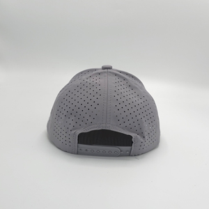 Casquette de golf HS54 de luxe unie avec cordon, perforations laser, 5 panneaux, imperméable, style snapback pour homme - Product Image 3