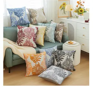 <span class=keywords><strong>2025</strong></span> sản xuất thăng hoa Vàng tem lá in gối trường hợp <span class=keywords><strong>Cushion</strong></span> Cover trang trí nhà gối bao gồm - Product Image 1