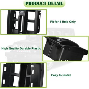 Jeep Wrangler <b>Window</b> Switch Cover 1RP75DX9AC ABS Black Interior Trim <b>Panel</b> - Product Image 4
