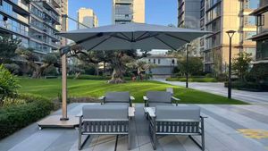 <span class=keywords><strong>Parasol</strong></span> cantilever moderne de luxe en aluminium, résistant au vent et à l'eau, <span class=keywords><strong>3m</strong></span>, pour mobilier d'extérieur, tente pagode pour cour et parc - Product Image 5