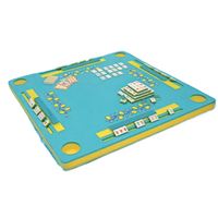 Tapis de mahjong en plastique moderne fait main, antidérapant et insonorisant, avec option de couleur personnalisée pour table de jeu 4 joueurs