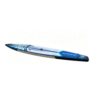 กระดานแพดเดิลบอร์ดเป่าลมสำหรับแข่งขันกลางแจ้ง ขนาด <span class=keywords><strong>14</strong></span> ฟุต รูปทรงไฮโดรไดนามิก เหมาะสำหรับการแข่งขันพายเรือ - Product Image 1