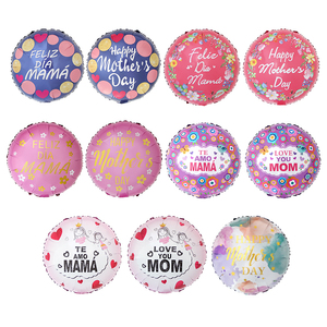 Globos de aluminio de 18 pulgadas para decoración del Día de la madre, globo con forma de corazón, I love you MOM, inglés, español, te amo feliz, dia <span class=keywords><strong>mama</strong></span> - Product Image 2