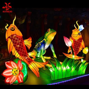 Arche de lanterne de poisson traditionnelle chinoise en gros pour les événements de jardin extérieur pour l'obtention du diplôme Thanksgiving Saint Valentin - Product Image 4